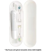 Resim PI&GO Oral B Uyumlu Şarjlı Diş Fırçası Koruma Kabı Saklama Kabı Hijyenik Seyahat Kutusu - Beyaz 