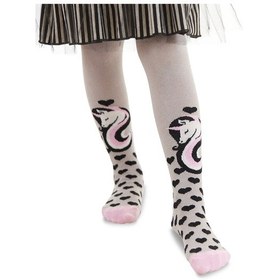 Resim Denokids Unicorn Gri Pembe Kız Çocuk Külotlu Çorap Çok Renkli 