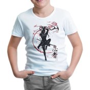 Resim Lordd T-Shirt Japon Savaşçı - Rüzgar Beyaz Çocuk T-Shirt 