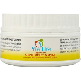 Resim VİE LİFE Proteini Azaltılmış Sebzeli Omlet Karışımı 180g 