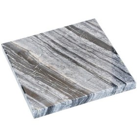 Resim Dekoratif Sunumluk Antrasit Doğal Mermer Taş - 20x20 Cm 