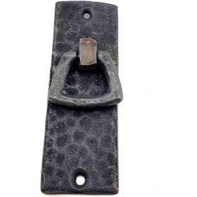 Resim Antika Tarz Dekoratif Pirinç Dik Dövme Mobilya Kulbu - 90x31 Mm, Oksit 0.5 CM 