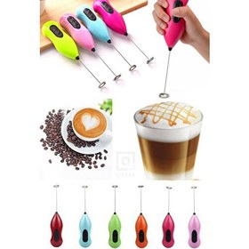 Resim Mini Mixer Kahve Süt Köpürtücü Karıştırıcı Cappucino Mikser Star Coffe Yapımı El Mikser 