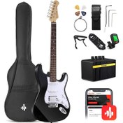 Resim Donner DST-100B Elektro Gitar Seti (Siyah) 