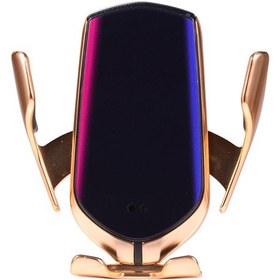 Resim Ranyeek R2 Otomobil Kablosuz Şarj Cihazı, Otomatik Klemeli, 10w Hızlı Şarj, Usb-c, Havuzlu Tutucu, Altın - İphone/samsung/huawei Uyumlu 