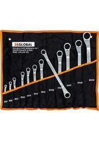 Resim TATİAN 12 PARÇA İKİ AĞIZLI YILDIZ ANAHTAR TAKIMI BEZ ÇANTALI 