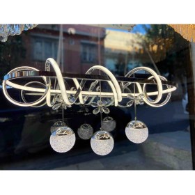 Resim Roza Kuzey Yemek Masası 85/80 3 Renk Modern Ledli Avize 