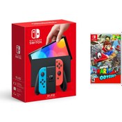 Resim Nintendo Switch OLED Yeni Nesil Konsol 64GB + Super Mario Odyssey Oyunlu Bundle 