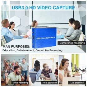 Resim Keepro USB 3.0 4K HDMI Video Capture USB 3.0 Hd Video Kaydedici 