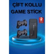 Resim Retro Oyunlar 4K Game Stick 2.4g Kablosuz Çift Kol 3500 Oyun Atari 