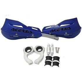Resim Tianchishop Mavi Motosiklet El Koruyucuları 22mm 28mm Gidonlara Uyumlu Dayanıklı Pvc Alüminyum Koruma 