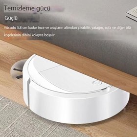 Resim Robot Süpürme,Akıllı Süpürme Robotu | Güçlü Emişli Robot Temizleyici, Otomatik Süpürge | Ev Tipi Akıllı Robot Süpürge, Evcil Hayvan Tüyleri için Emme Süpürme, Sert Zeminler, Halılar 