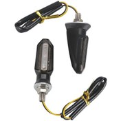 Resim Lasonstiges 1 Çift Dönüş Sinyali Işıkları Duman Işığı Amber Dönüş Sinyali Flaşör Motosiklet Kawasaki Için Led Işık 