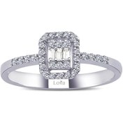 Resim Lova 0,20 Karat Baget Pırlanta Yüzük - 1020316 