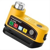 Resim Richard4 Bengguo Bisiklet Elektrikli Araç Motosiklet Tekerleği Disk Fren Kilidi Güvenlik Anti-Hırsızlık Motosiklet Asma Kilit Parmak Izi Kilidi (Yurt Dışından) 