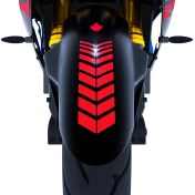 Resim Çınar Extreme 2 Adet Sport Motosiklet Çamurluk Reflektif Kırmızı Kask Sticker Çınar Extreme 