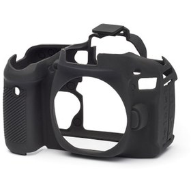 Resim Easycover Canon 80D Silikon Kılıf Ecc80Db (Siyah) 