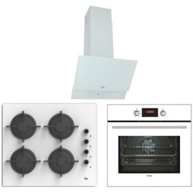 Resim Teka Chef 6 Beyaz Ankastre Set (tvt 60 Davlumbaz-pac 60 Ocak-hak 627 B Fırın ) 