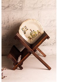 Resim Snippy Washy - Katlanabilir Tabaklık Bulaşıklık Ahşap İki Katlı Bulaşıklık Ahşap 