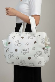 Resim Mini Ayıcıklı Anne Bebek Bakım Çantası 