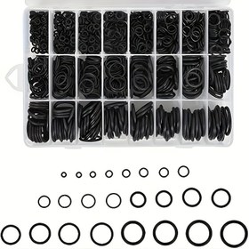 Resim 740 Adet/1200 Adet Dayanıklı Kauçuk O-Ring Seti - Basınçlı Yıkama, Sıhhi Tesisat, Hava ve Gaz Bağlantıları için 20 Boyut - Yağa ve Isıya Dayanıklı 
