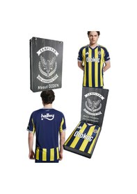 Resim Fenerbahçe 2025/26 Çubuklu Yeni Sezon Forma Kişiye Özel Ahşap Kutulu Lacivert - Sarı 