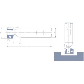 Resim Fett SPLO 03 - S05 D32 D32 L150H Vorgen Parmak Freze Takımı 