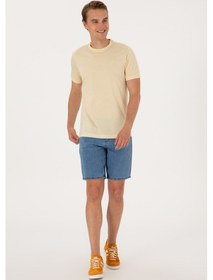 Resim U.s. Polo Assn. Erkek Mavi Şort Jean 50304411-dn0022 Mıd Blue 