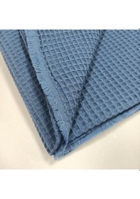 Resim Waffle Pike Bornozluk Kumaş 100% Pamuk W-36 Mavi 