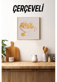 Resim Ahşap Çerçeveli Mdf Kare Tek Tablo Kendi Tablo Setinizi Oluşturacağınız Liste Mutfak04 32 X 32 Çerçeveli Tx1114 