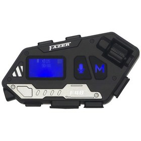 Resim Motosiklet İntercom Üniversal Tüm Kasklara Uygun V5.4 Lcd Ekran Rgb Bluetooth Seti 