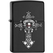 Resim Zippo Çakmak 2006521 Pl 218C Cross Skull 