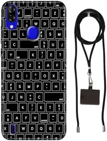 Resim Senada Reeder P13 Blue 6.09" ile Uyumlu Kılıf Klavye Silikon İpli Boyun Askı Aparatı 