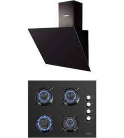 Resim Kumtel KO-40 TAHDF - DA6-833 Siyah Ankastre Set 