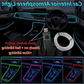 Resim Trendooze Turcoshop11 200cm Buz Mavisi Otomotiv İç Aydınlatma Led Şerit 