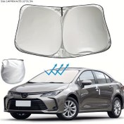 Resim Corolla 2019 2020 2021 2022 2023 için Araba Camı Güneşlik Pencere Vizörü Kılıfı Anti-UV 