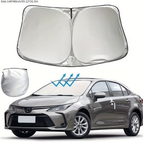 Resim Corolla 2019 2020 2021 2022 2023 için Araba Camı Güneşlik Pencere Vizörü Kılıfı Anti-UV 
