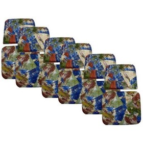 Resim Knsz Minder Seti 6 Lı Zng&mğr&uslu Geometrik Desen Oturma Ve Sırt Tel Sandalyesi Minderi Bir Arada Siyah 