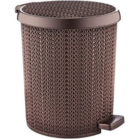 Resim Banyo Wc Çöp Kovası Pedallı Plastik İç Kovalı 10 litre 