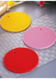 Resim Isıya Dayanıklı Yanmaz Çaydanlık Tencere Altlığı Silikon Nihale 