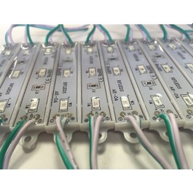 Resim 100 Adet Yeşil 5630 Epoksili Modül Led Als-110y Yeşil 