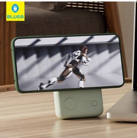 Resim 10000 Mah Magsafe Powerbank 15 W Kablosuz 20 W Pd Type-c Hızlı Şarj Standlı Manyetik Yedek Batarya Yeşil 
