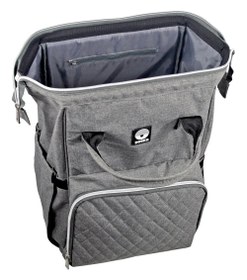 Resim Gri Melanj Büyük Bebek Bakım Sırt Çantası 44x32x16 cm 