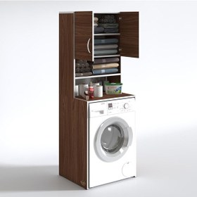 Resim Kenzlife Çamaşır Makinesi Dolabı Hayzum Cvz 180*066*55 Banyo Kiler Çift Kapaklı Arkalıklı Çok Renkli 