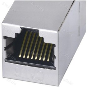 Resim Cat6 Jack Kablo Metal Birleştirici 4380A Ekleme Uzatma Uzatıcı Rj 