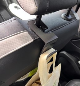 Resim Bonolupo Araba Koltuk Arkası Askısı Araç Içi Askı - Gri 1 Adet (BİYOPLASTİK) 