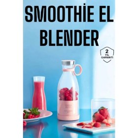 Resim Şarjlı Taşınabilir Meyve Sıkacağı ve Blender Bardak Seti 