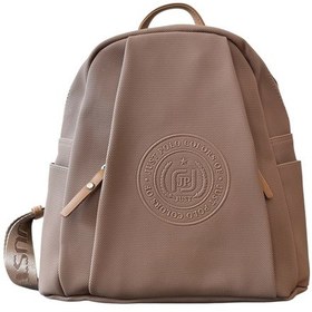 Resim Just Polo Jp6026 Kadın Günlük Fermuarlı Çok Bölmeli Orta Boy Sırt Çantası Ozt6026 Kum 