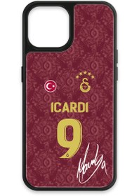 Resim Galatasaray Mauro Icardi 3. Forma İmzalı Cam Telefon Kılıfı - iPhone 13 