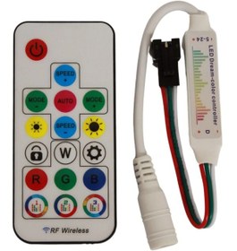 Resim 358 Modlu Pixel Led Kumandası 17 Tuşlu Uzaktan Algılamalı Pixel Led Kumanda Ve Modül 5-24v Arası 